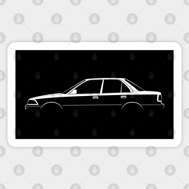 Toyota Corolla (E90) Silhouette Sticker by Car-Silhouettes